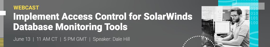 Implement Access Control for SolarWinds Database Monitoring Tools